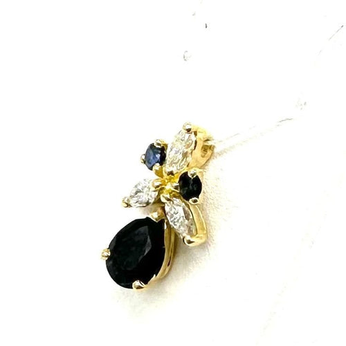 Pendentif Pendentif or jaune, saphirs et diamants 58 Facettes Z1351394