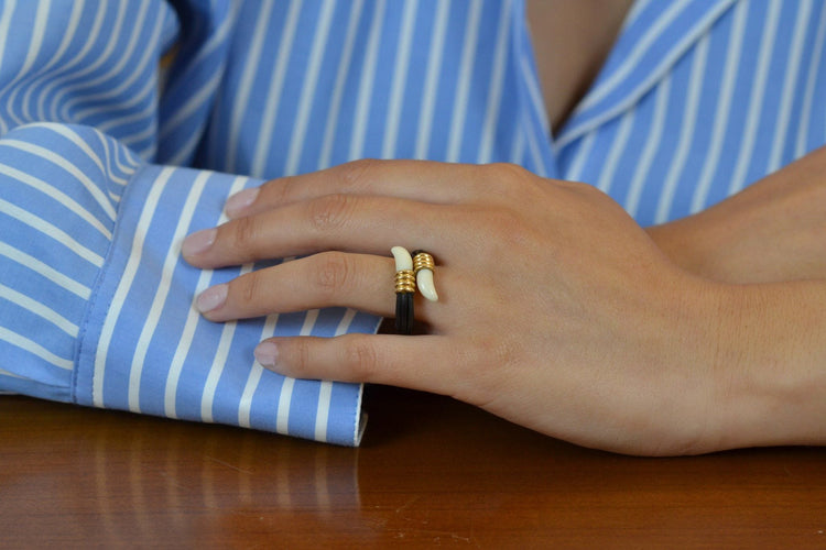 Bague signée Fred en or 18k