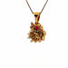 Pendentif Pendentif or jaune rubis diamants 58 Facettes 2-PEE1-GS515-01