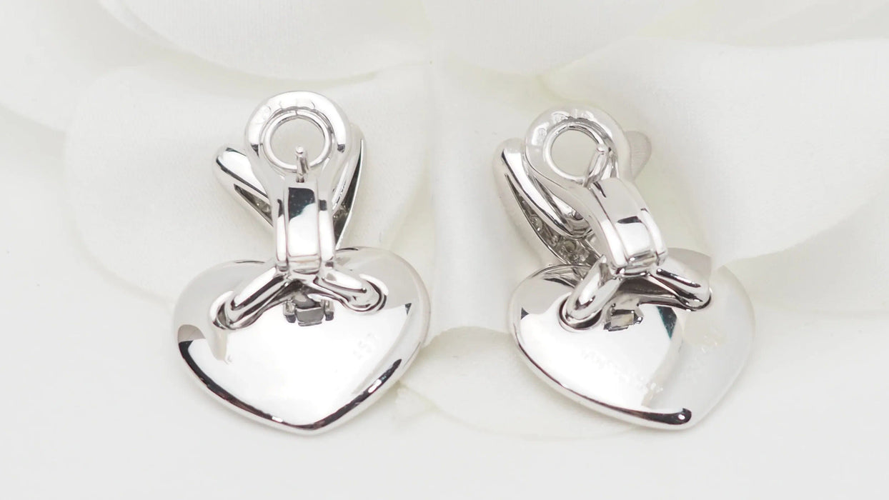 Boucles d'oreilles CHAUMET - Boucles d'oreilles Liens en or blanc et diamants 58 Facettes 32735