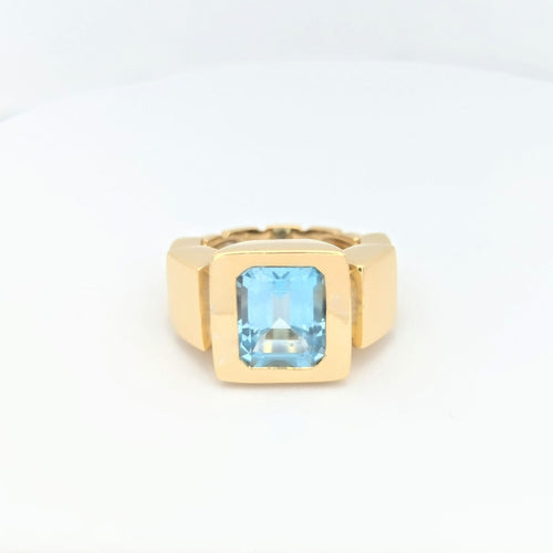 Bague 54 Bague Or jaune Topaze Didier Guérin 58 Facettes 28815