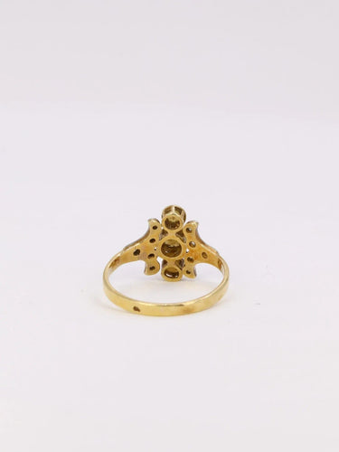 Bague Bague Art Nouveau perles diamants 58 Facettes J354