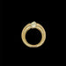 Bague 48 CARTIER - Bague bandeau en or jaune diamants Ellipse 58 Facettes