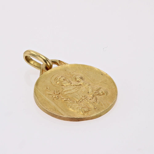 Pendentif Médaille Saint Joseph or jaune 58 Facettes CVP110