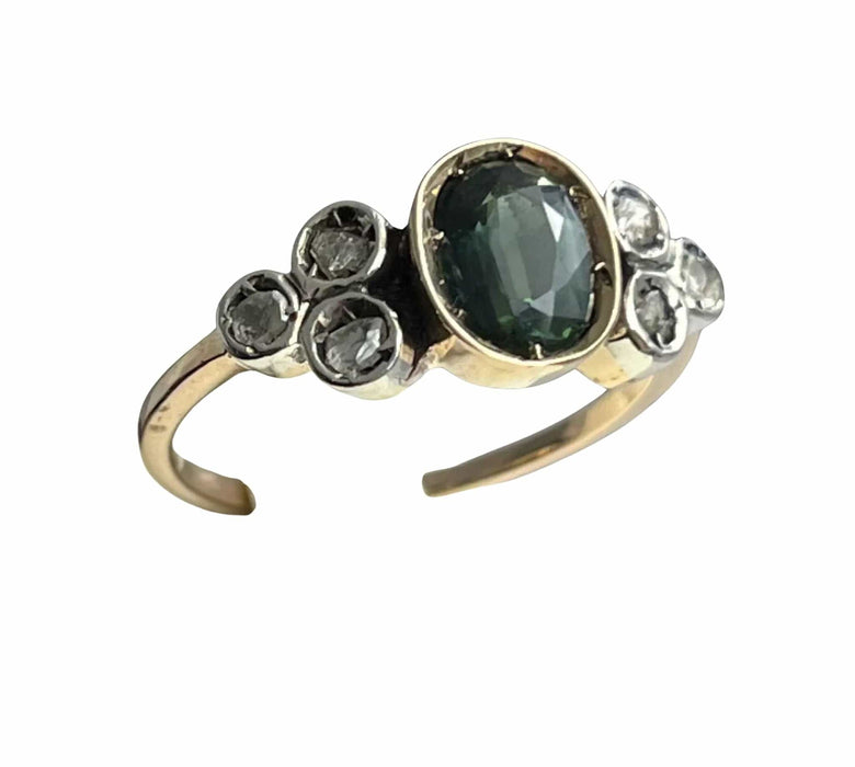 Bague en saphir et diamant, années 1930