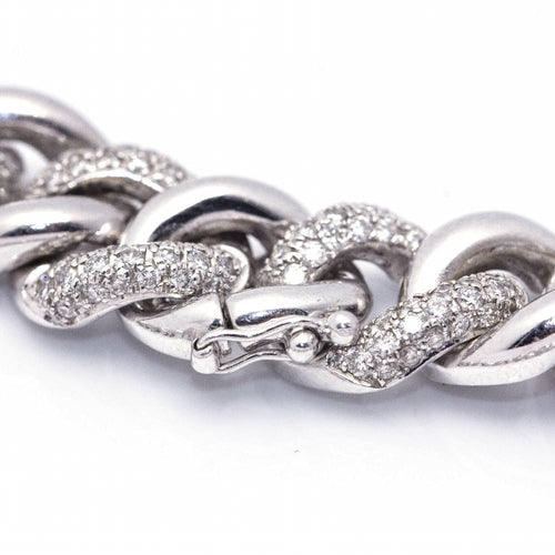 Diamond pavé bracelet SLABONES 58 Facettes D364208LF