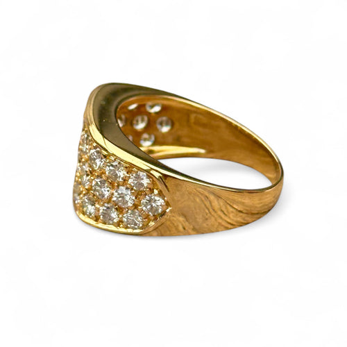 Bague 54 Carl Bucherer - Bague or jaune Pavage Diamants 58 Facettes 312