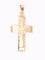 Pendentif croix vintage or jaune
