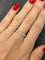 Bague 50 Demi-alliance or blanc et diamants 0,29 ct 58 Facettes 00005201