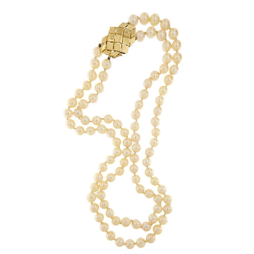 Collier Collier de perles à deux rangs 58 Facettes 34189