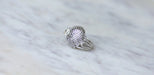 Ring 45.5 Diamond and Platinum Spiral Ball Ring 58 Facettes