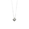 Collier en or blanc avec un diamant de 0,10 ct