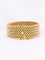 Bracelet souple maille milanaise or jaune 2,3 cm