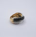 Ring 50 Yellow Gold & Diamond Cross Band Ring 58 Facettes 7-GS30455-01