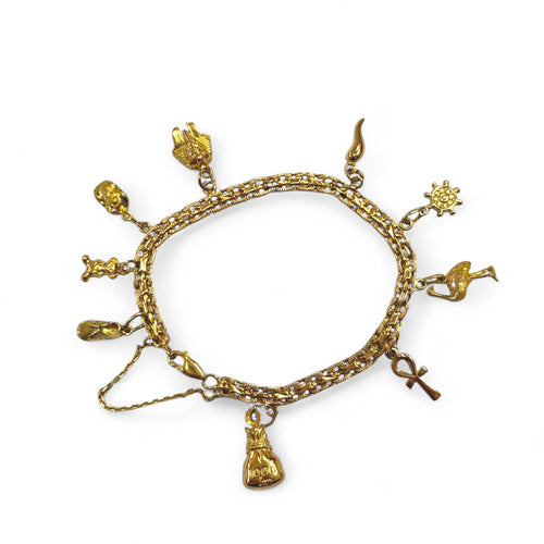 Bracelet Bracelet ou breloques jaunes 58 Facettes REF24051-215