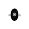 Bague 56 Bague Art Déco avec onyx et diamants 58 Facettes 37817