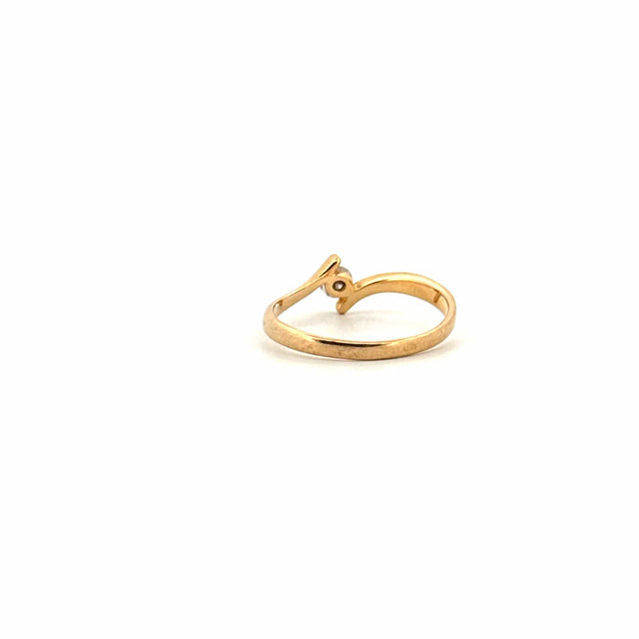 Bague 55 Solitaire or jaune et diamant 58 Facettes 64-GS35885-1