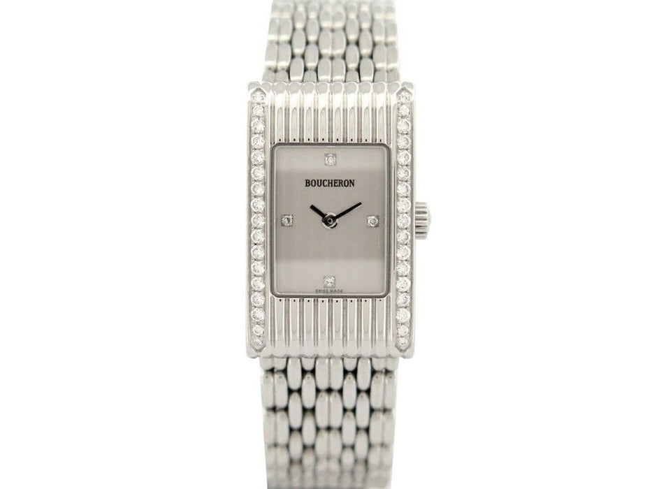 Montre montre BOUCHERON reflet quartz acier & diamants 58 Facettes 259920