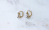 Boucles d'oreilles Dormeuses 1900 Or Jaune, Platine, Diamants 58 Facettes