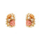 Boucles d'oreilles Boucles d'oreilles avec perles et coraux roses 58 Facettes 38665