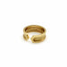 Bague 47 CARTIER - Vintage Gold Double C Ring 58 Facettes