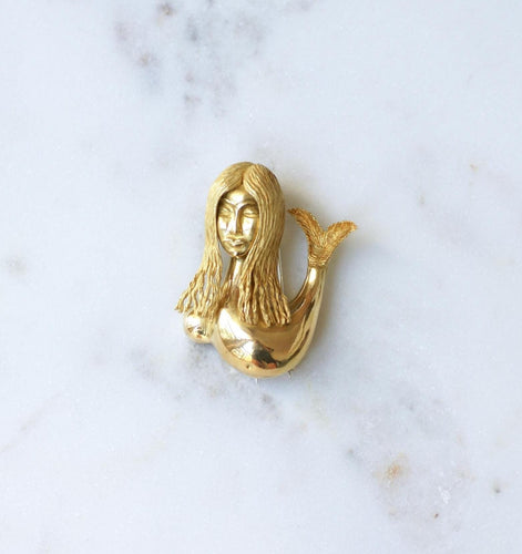 Broche FRED - Broche Sirène Jean Cocteau or jaune 58 Facettes