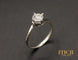 Bague 47 Solitaire platine diamant 58 Facettes 11035