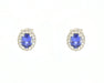 Boucles d'oreilles Boucles d'oreilles avec saphirs et diamants de 2,15 ct 58 Facettes