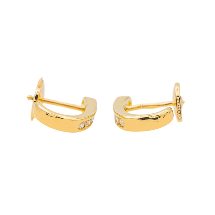 Boucles d'oreilles Boucles d'oreilles Or jaune Diamant 58 Facettes 3603628CN