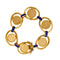 Bracelet Bracelet en or jaune avec émail et pièces de monnaie 58 Facettes 36092