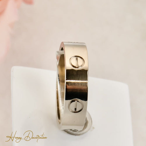 CARTIER - Luxuriöser Goldring LOVE aus white gold 58 Facettes 2569