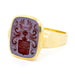 Bague 65.5 Chevalière armoriée en or jaune et cornaline 58 Facettes 84EF1785073345599B2E6B4BC7956834