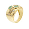 Bague Bague avec émeraudes et diamants 58 Facettes 34295