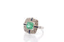 Bague 55 Bague art déco émeraude, diamants et saphirs 58 Facettes 27176