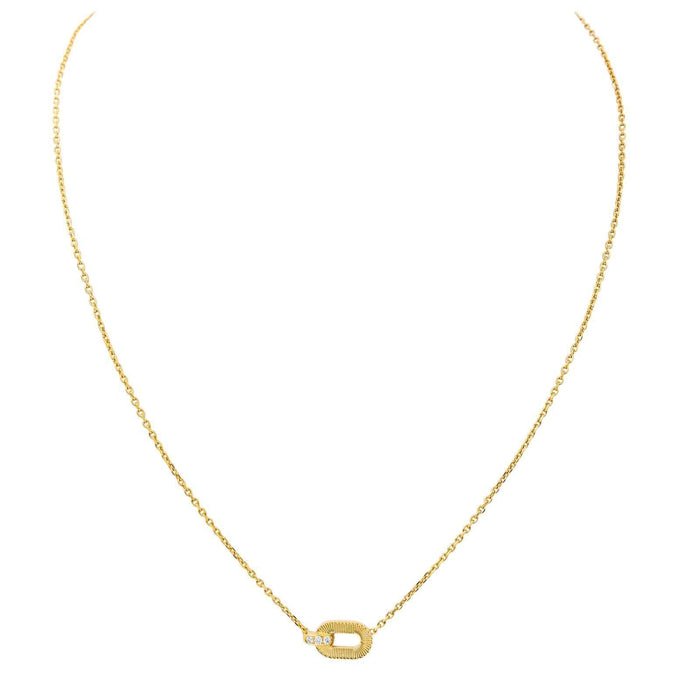 Collier Arthus Bertrand Collier Ruban Or jaune Diamant 58 Facettes 3515977CN