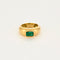 Bague 57 Bague or jaune émeraude (certificat) 58 Facettes 1