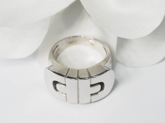 Bague 50 Bague Bvlgari Parentesi en or blanc 58 Facettes 27581