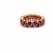 Bague 53 Bague or jaune rubis diamants 58 Facettes 106-GS36884