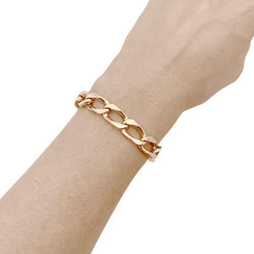 Bracelet Bracelet gourmette or rose. 58 Facettes 34800