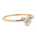 Bague 51 Ginette NY Bague Solitaire Be Mine Maria Large Engagement Ring Or rose Diamant 58 Facettes 2678594CN