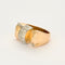 Bague 56,5 Bague Tnak or jaune et diamants 58 Facettes PER14212