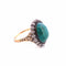 Bague Bague ancienne or et argent , turquoise et diamants 58 Facettes