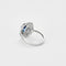 Bague 54 Bague Marguerite Or blanc, Saphir et Diamants 58 Facettes