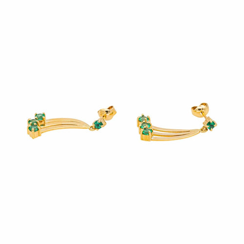 Boucles d'oreilles Boucles d'oreilles  Or jaune Emeraude 58 Facettes 5052465RV
