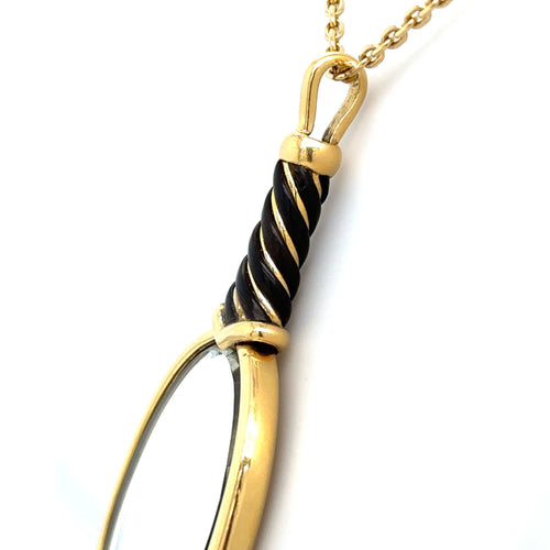 Pendentif PENDENTIF MIROIR TORSADE OR JAUNE 58 Facettes Réf 1.0000002/3