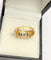 Bague 55.5 Bague bandeau ancienne en or jaune 18K  sertie de diamants 58 Facettes
