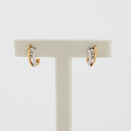 Boucles d'oreilles BOUCLES D’OREILLES TRILOGIE 2 OR ET DIAMANTS 58 Facettes RÉF 7070/15