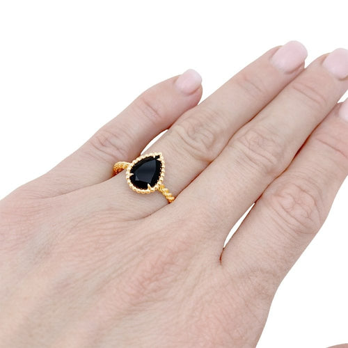 Bague 53 Bague BOUCHERON "Serpent Bohème", or jaune, onyx. 58 Facettes 35251