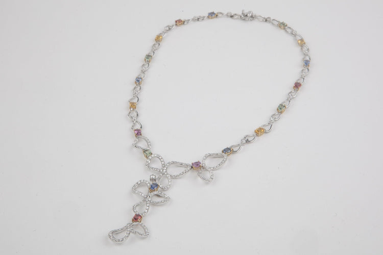 Collier Collier or, saphirs et brillants 58 Facettes 248204