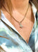 Snake chain necklace and diamond pendant 58 Facettes